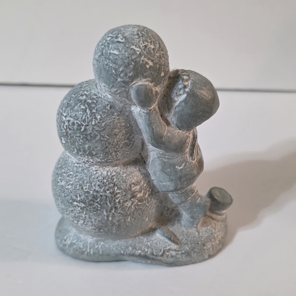 Isabel Bloom 2002 Child Building Snowman Figurine